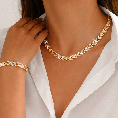 Ula | naszyjnik i bransoletka z rybim ogonem