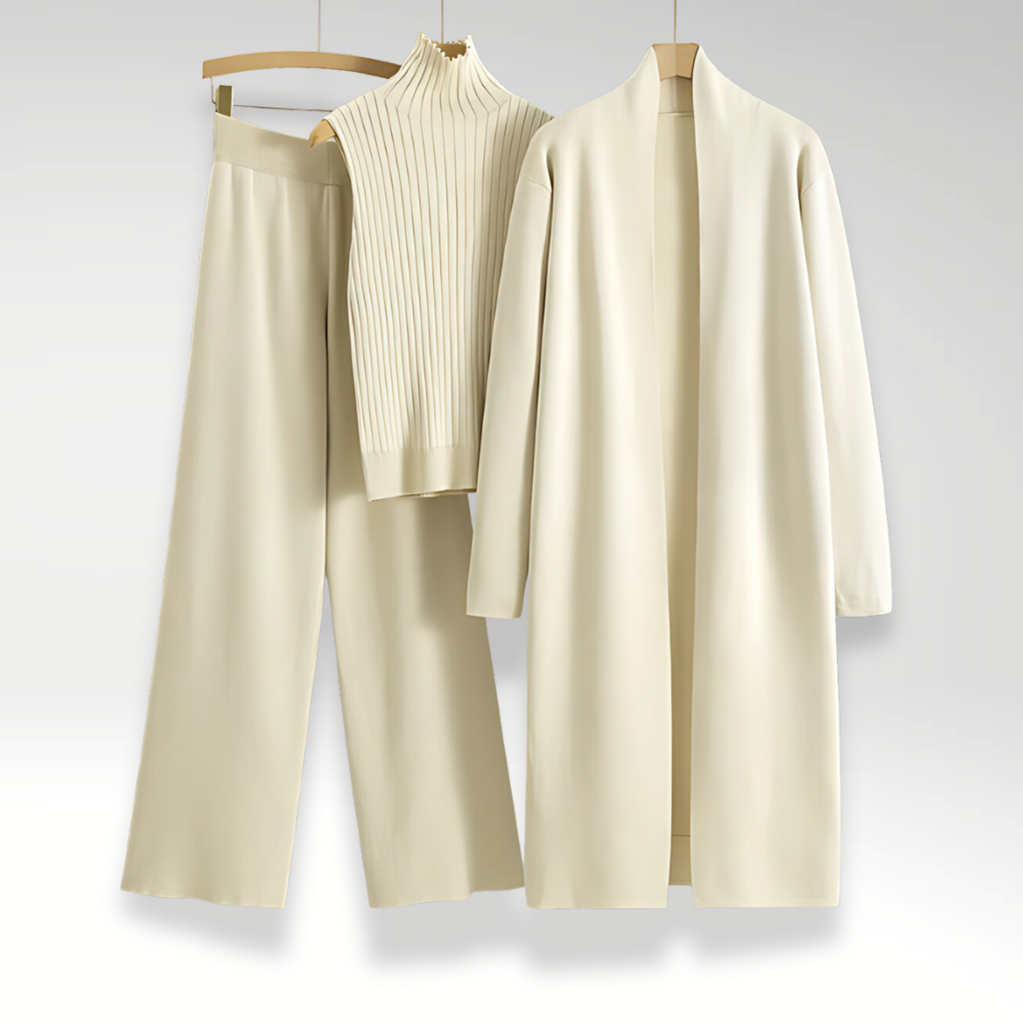 Klara | Luksusowy trzyczęściowy zestaw dzianinowy