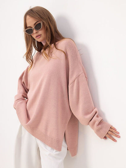 Liliana | Oversize sweter z rozcięciem