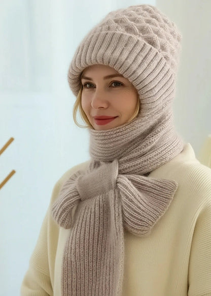 Arcteva | Luksusowy zestaw czapka i szalik z podszyciem z polaru